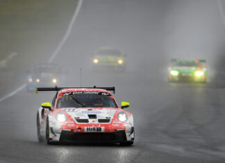 Wechselhaftes Eifelwetter stoppt Frikadelli Racing bei den 12h Nürburgring