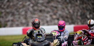 Louis Schütze in der Deutschen Kart Meisterschaft angekommen