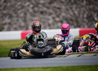 Louis Schütze in der Deutschen Kart Meisterschaft angekommen