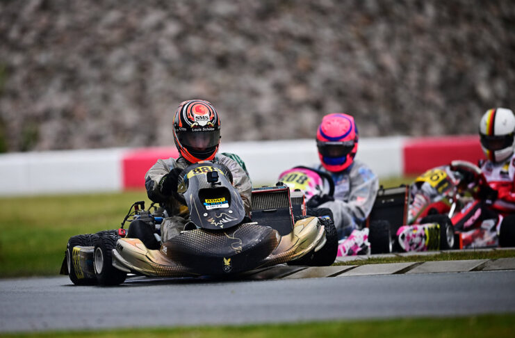 Louis Schütze in der Deutschen Kart Meisterschaft angekommen