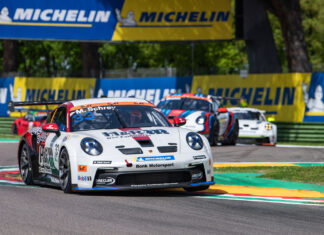 Pro-Am Sieg für Michael Schrey beim Saisonauftakt des Porsche Carrera Cup in Imola