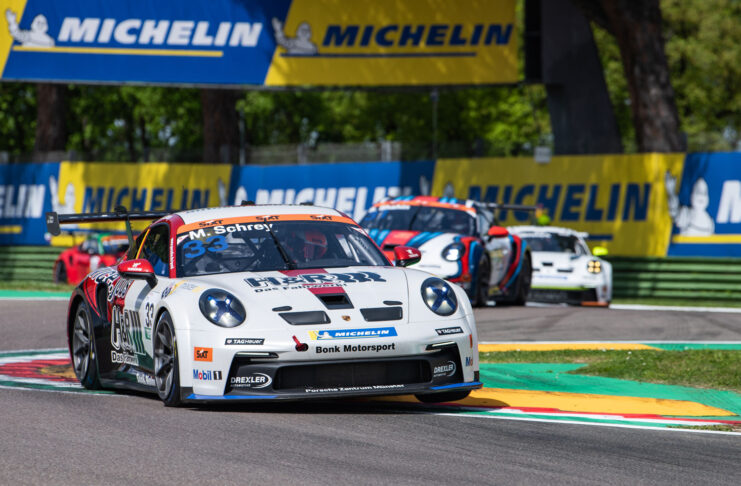 Pro-Am Sieg für Michael Schrey beim Saisonauftakt des Porsche Carrera Cup in Imola