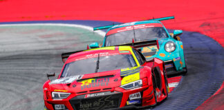 Benders erster Start in einem Mittelmotor Audi R8 GT3 Evo II