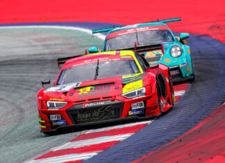 Benders erster Start in einem Mittelmotor Audi R8 GT3 Evo II