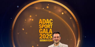 Marco Fink bekommt Auszeichnung bei der ADAC Sport Gala Südbayern