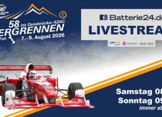 Historischer und moderner Automobilrennsport am Uphöfener Berg – 58. Int. Osnabrücker Bergrennen am 8./9. August